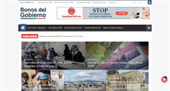 Desktop Screenshot of bonosdelgobierno.com